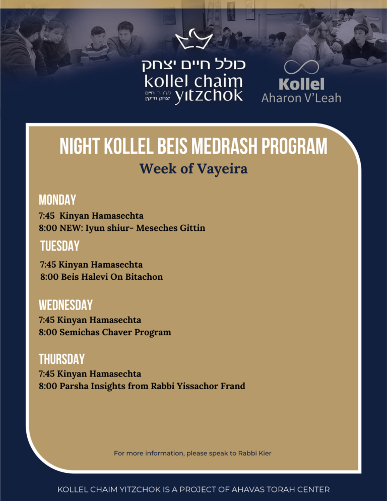 night kollel Ki Savo (1)